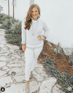 white leopard print sweater