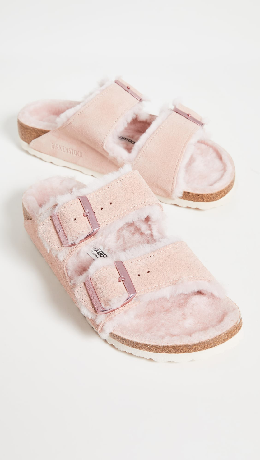 fur sandals