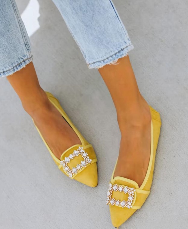 yellow shoes